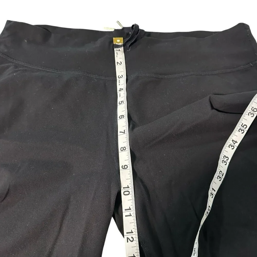 Lululemon Pants Vintage Distressed Adjustable Hem Sweatpants Pull on Black 18